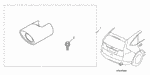 934010602008 - Accessory Components: BOLT-WASHER (6X20) for Honda Image
