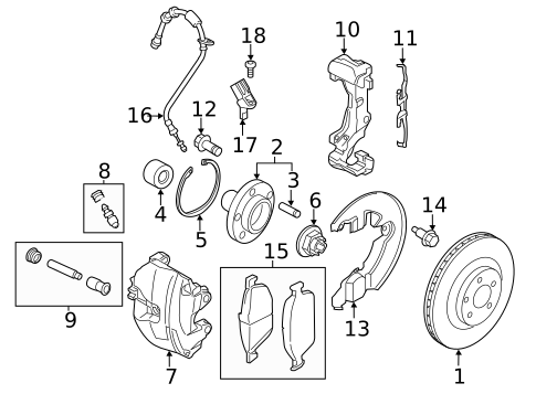 Hubs & Related Components for 2019 Ford Transit Connect #0