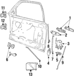 F7AZ5421818AAA - Body: Handle, Inside for Ford: Crown Victoria | Mercury: Grand Marquis Image