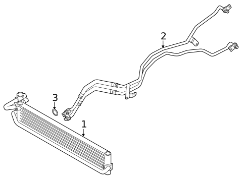 Trans Oil Cooler for 2011 Volkswagen Touareg #0