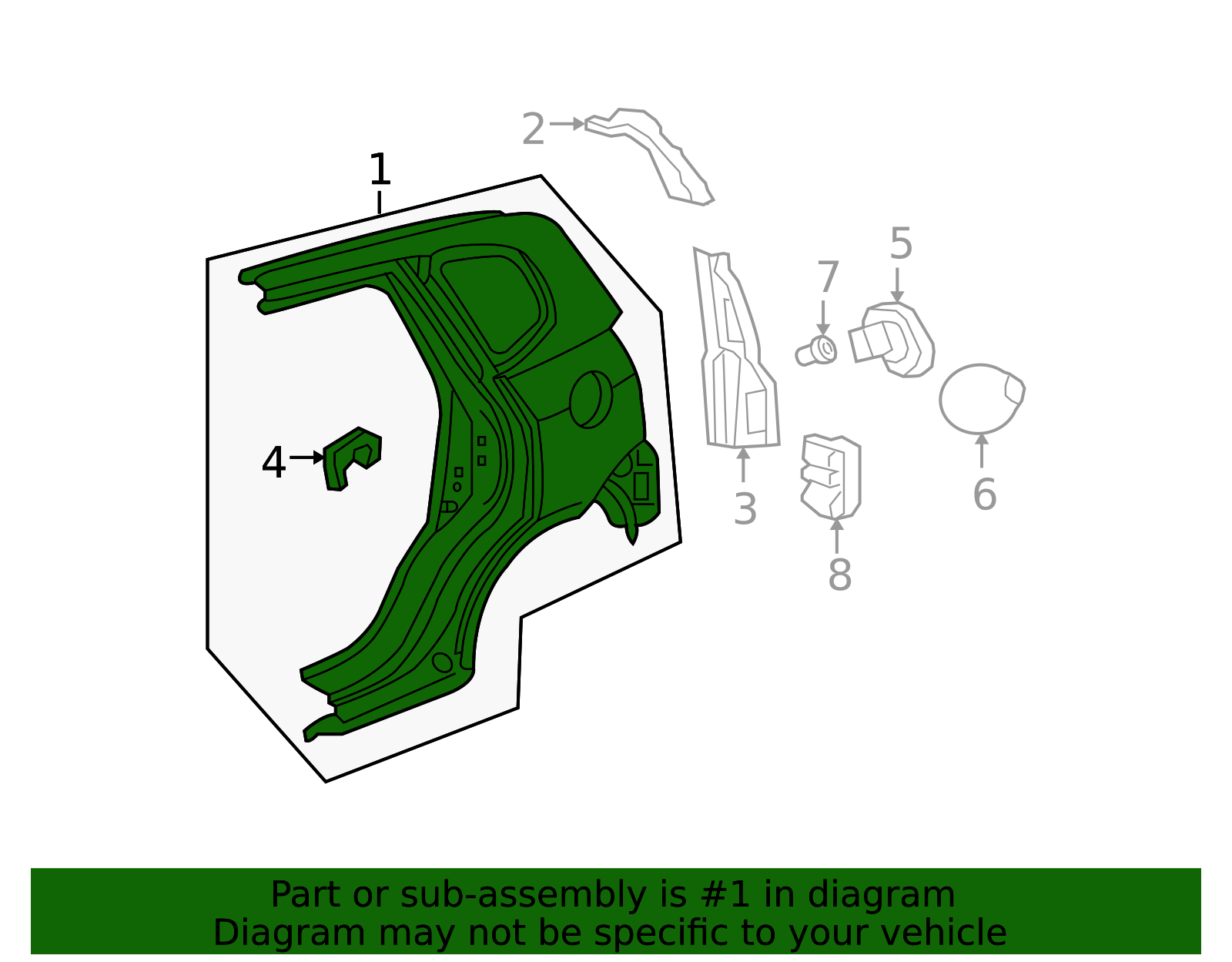 04646-SLN-A82ZZ - Quarter Panel 2008 Honda Fit | Honda Parts Online