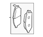 410606TA9A - Brakes: Brake Pads for Nissan Image