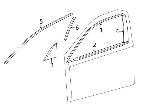 Exterior Trim - Front Door for 2016 Lexus CT200h #0