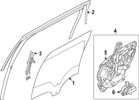 Rear Door for 2025 Lincoln Nautilus #1