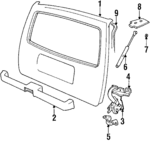 9127615 - Body: Gate for Volvo Image