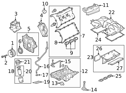 Engine Parts for 2019 Land Rover Discovery #0