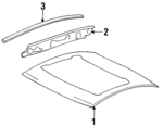 62100SS0C01ZZ - Body: Roof Panel for Honda: Prelude Image