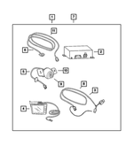5191907AC - Mopar Accessories - Component Parts: Back Up Camera Monitor for Mopar Image