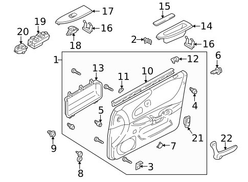 Mirrors for 2002 Mazda Protege5 #0