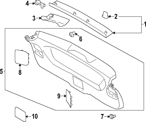 Interior Trim for 2024 Subaru Crosstrek #0