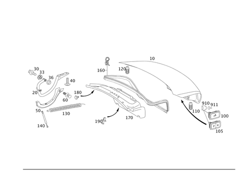 Trunk Lid for 2002 Mercedes-Benz S500 #0