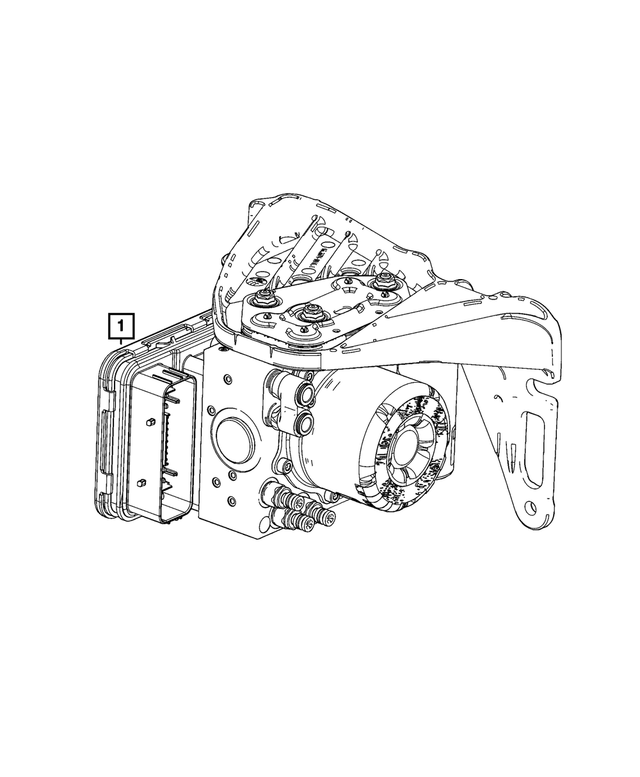 68741888AA - Electrical: Air Suspension Compressor Assembly for Mopar Image