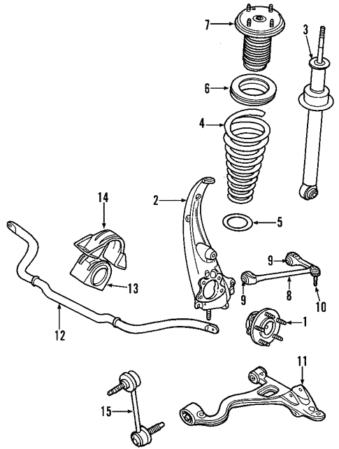 Front Suspension for 2000 Jaguar S-Type | OEM Parts Online