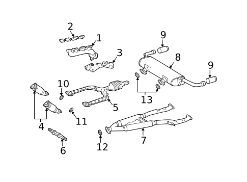 Exhaust Components for 2017 Lexus ES350 #3