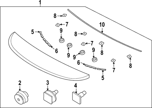 Exterior Trim - Trunk for 2025 Kia K5 #0