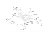 2219100554 - Driver Seat: Molding for Mercedes-Benz Image