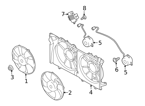 Cooling Fan for 2025 Subaru Legacy #0