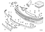 51118132414 - Vehicle Trim: Trim Panel, Bumper, Front for BMW Image