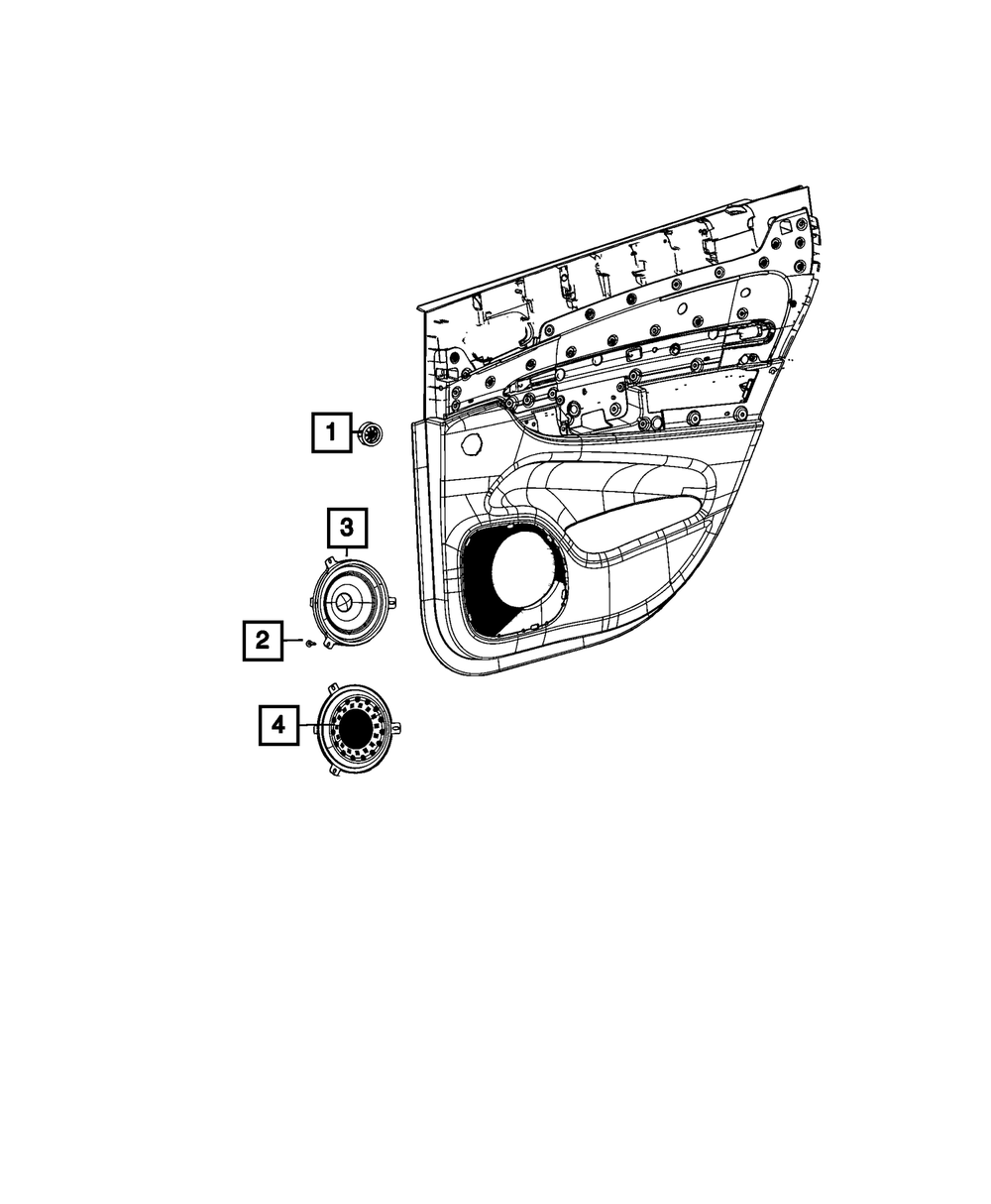 Tweeter Speaker - Mopar (68043031AC)