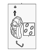 9J1615123AG - Brakes: Caliper for Porsche: Panamera, Taycan Image