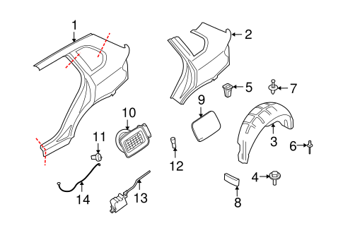 Fuel Door for 2008 BMW X5 #0