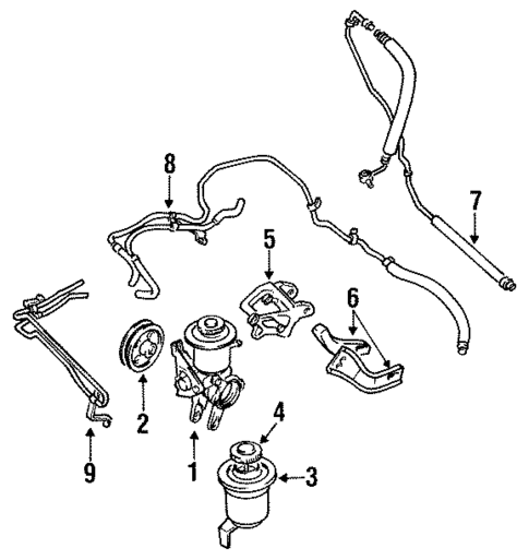 Pump & Hoses for 1990 Toyota Celica #0