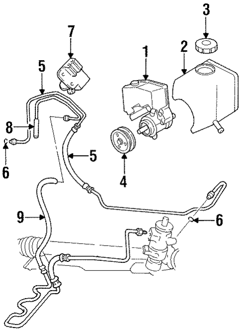 Pump & Hoses for 1998 Chevrolet Lumina #0