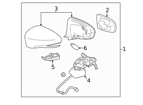 Outside Mirrors for 2017 Lexus ES350 #0
