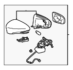8791033A82A1 - Body: Mirror Assembly for Lexus: ES300h, ES350 Image