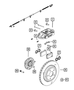 5175109AA - Brakes: Disc Brake Caliper Assembly, Left for Mopar Image