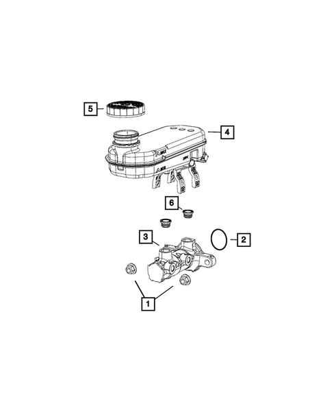 Brake Master Cylinder for 2014 Ram ProMaster 2500 #0