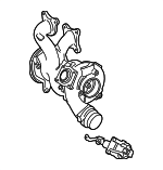 11657934386 - Engine: Turbocharger for BMW: 540i, 540i xDrive, 740i, 740i xDrive, 745e xDrive, 840i, 840i Gran Coupe, 840i xDrive, 840i xDrive Gran Coupe, M240i xDrive, X5, X6, X7 Image