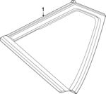 87810XG020 - Body: Quarter Glass for Kia: EV6 Image