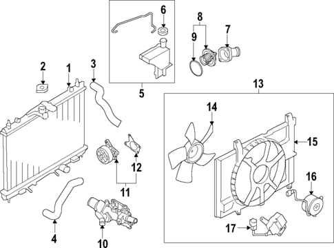 Water Pump for 2009 Nissan Versa #1