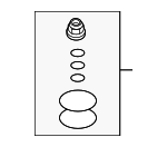 LR016412 - Suspension: Seal Kit for Land Rover: LR3, LR4, Range Rover Sport Image