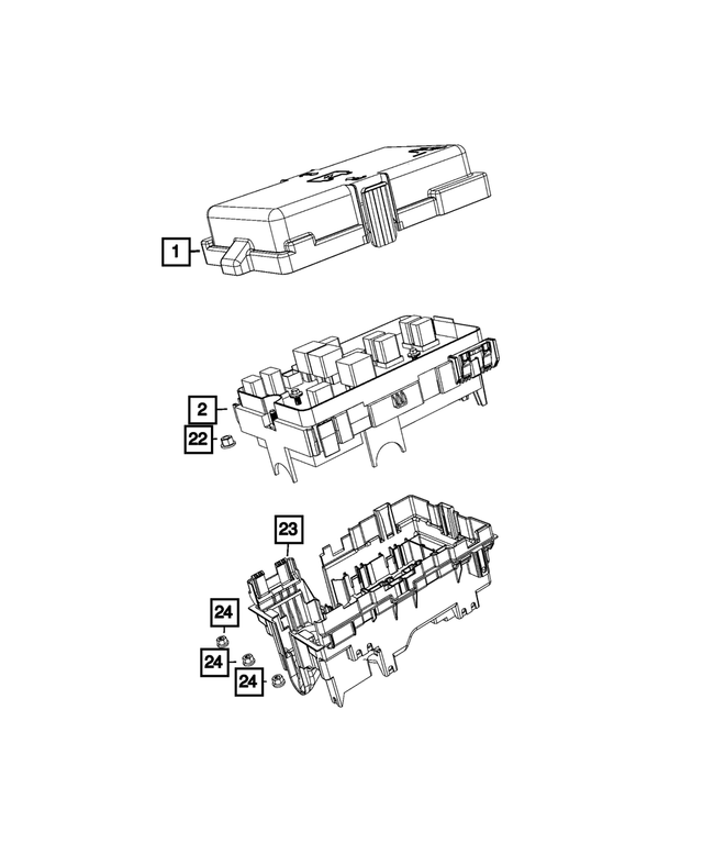 68534923AB - Electrical: Power Distribution Center for Mopar Image image