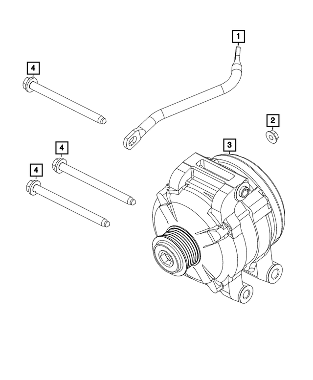 6502720 - Electrical: Hex Flange Lock Nut for Chrysler: 300, 300M, Concorde, Sebring | Dodge: Challenger, Charger, Intrepid, Journey, Magnum, Nitro, Ram 3500, Stratus, Viper | Jeep: Grand Cherokee, Liberty | Ram: 2500, 3500 | SRT: Viper Image