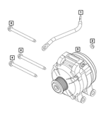 6502720 - Electrical: Hex Flange Lock Nut for Mopar Image