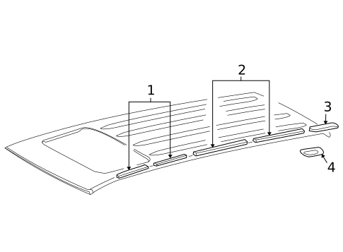 Exterior Trim - Roof for 2010 Toyota Land Cruiser #0