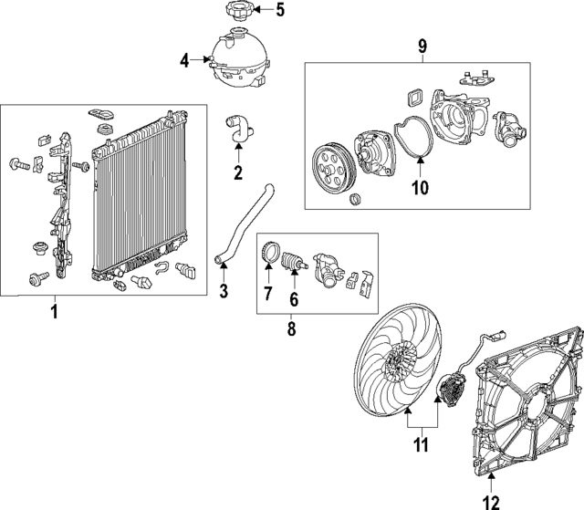 1581764 - Cooling System: ACDelcoâ„¢ Thermostat Housing for GM Image