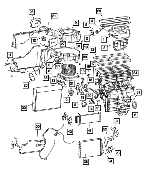 Air Conditioner and Heater Units for 2009 Jeep Grand Cherokee #0