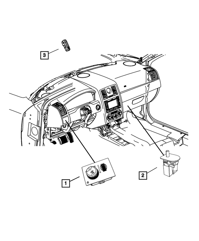 5137535AA - Electrical: Map Light Switch for Mopar Image image