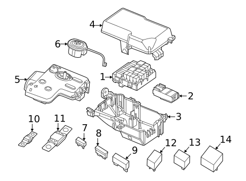 Fuse & Relay for 2013 Dodge Dart #0