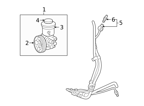 Pump & Hoses for 2010 Toyota 4Runner #0