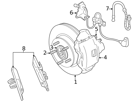 Disc Pads & Brake Shoes for 2004 Dodge Intrepid #0