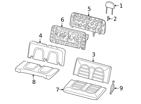 Rear Bench Seat for 2005 Ford Explorer #0