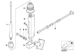 65218375159 - Audio, Navigation, Electronic Systems: Antenna Base F Short Rod Antenna for BMW Image