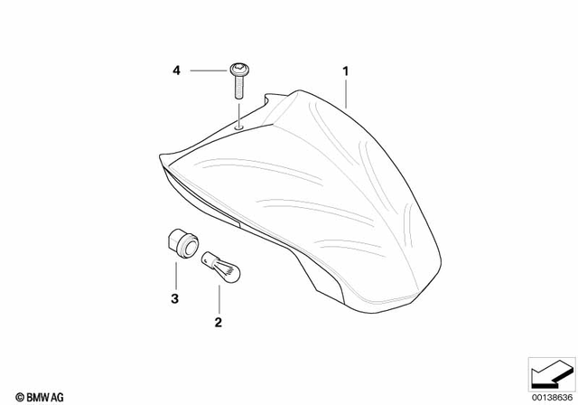63217680762 - : Rear Light - US for BMW-Motorrad Image