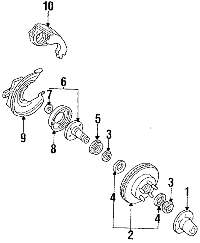 B7A4222B - Brakes: Wheel Bearing Race for Ford: Bronco, Explorer, F-150, Ranger Image