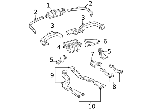 Ducts for 2010 Lexus ES350 #0